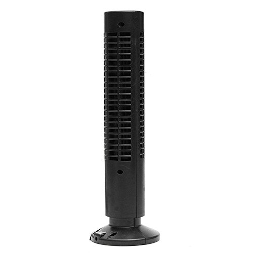 Small Bladeless Fan  Teepao Mini Portable Personal USB Tower Desk Fan Cooling Air Conditioner Purifier for Office  Dorm  Nightstand Black - B07D7TLQVD